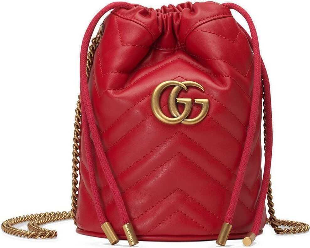 Gucci Leather Shoulder Bag RED