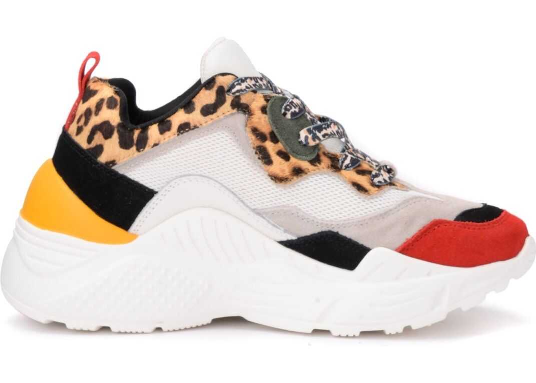 Steve Madden Antonia-Made By Steve Madden Sneaker In Multicolor Suede With Leopard-Print Details Multicolour
