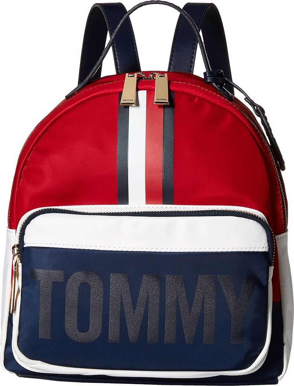 Tommy Hilfiger Julia Dome Backpack Navy/Red/White