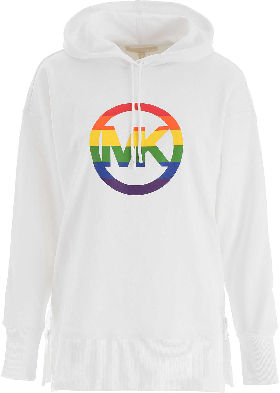 Bluza Michael Kors Rainbow Logo Hoodie WHITE