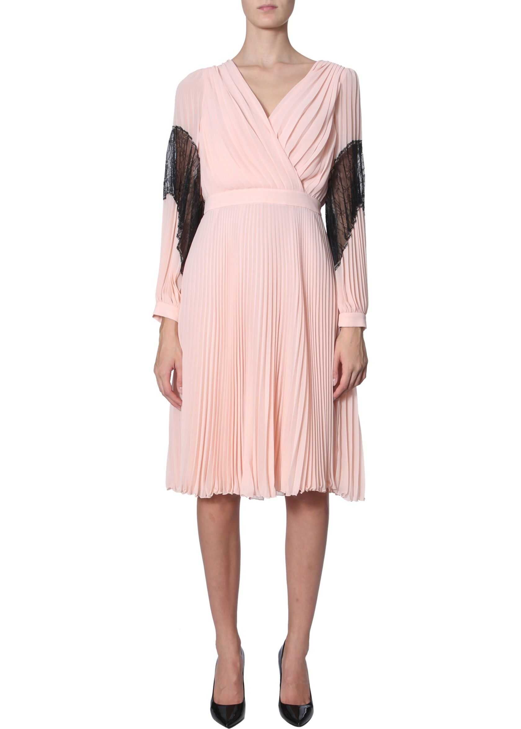 LOVE Moschino Pleated Dress PINK