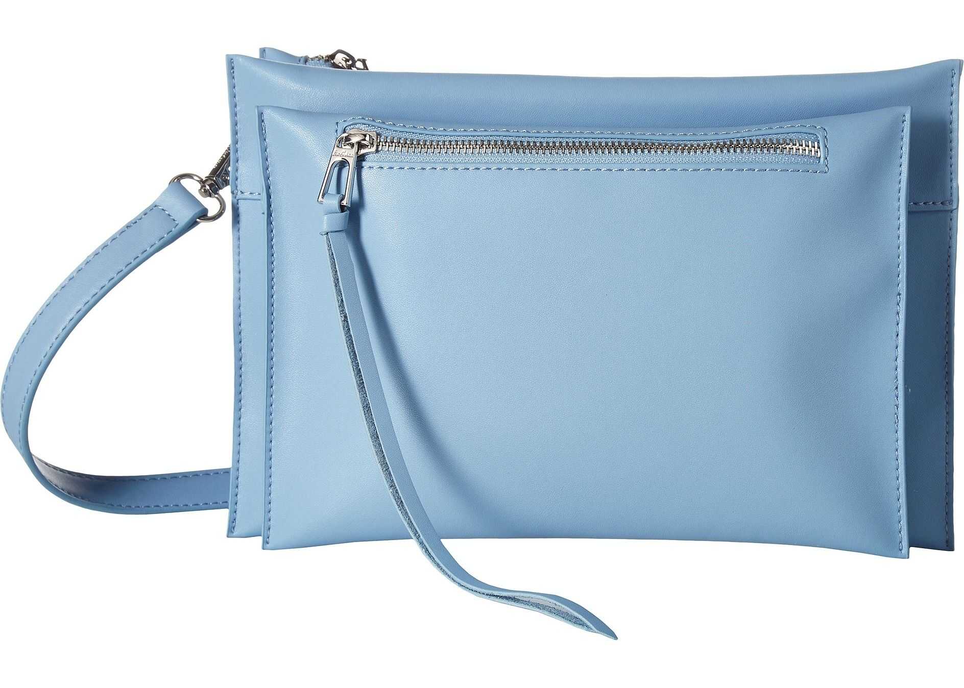 Sam Edelman Maisie Passport Crossbody Cornflower Blue Leather