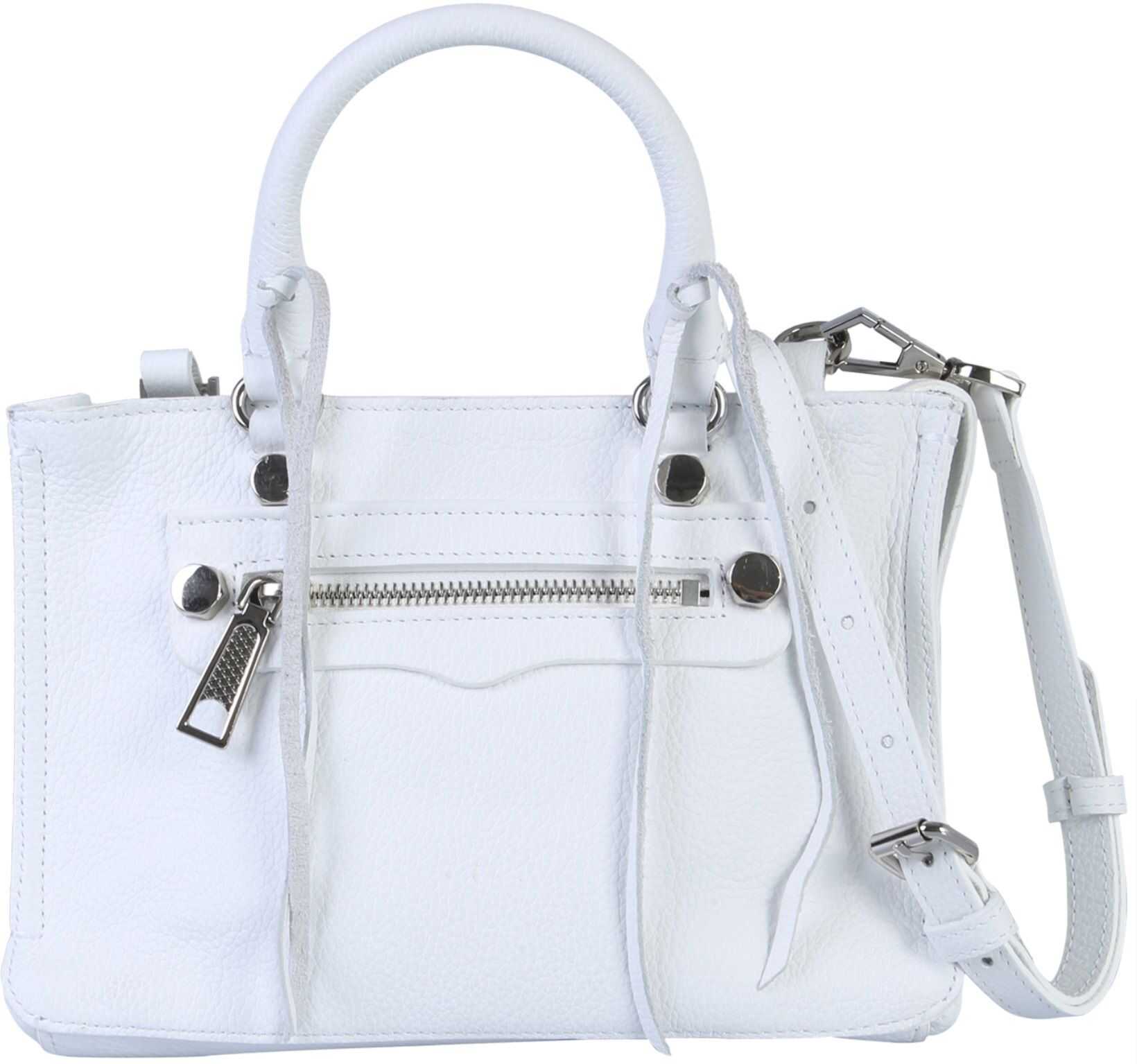 Rebecca Minkoff Micro Regan Satchel Bag WHITE