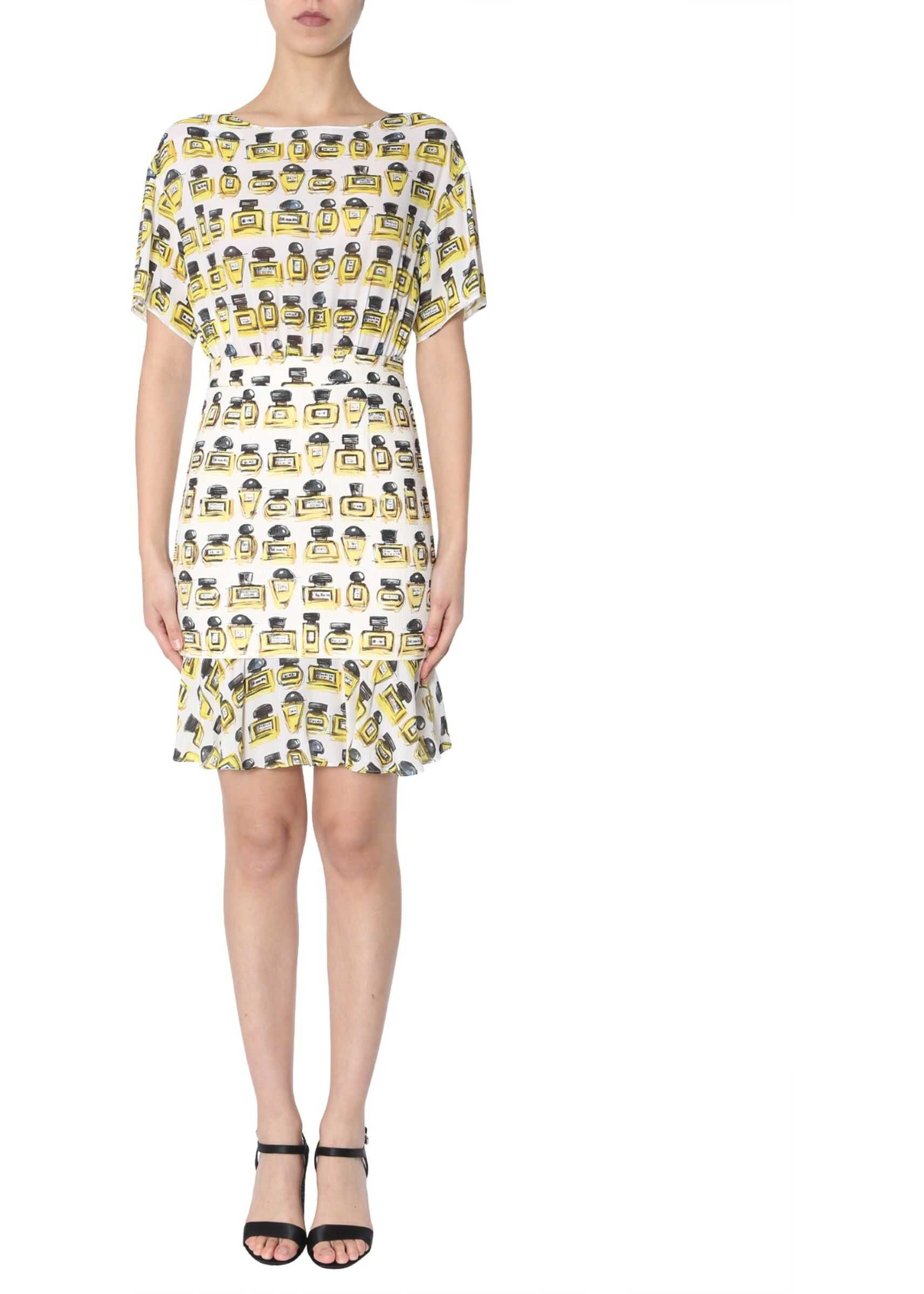 LOVE Moschino Printed Dress WHITE