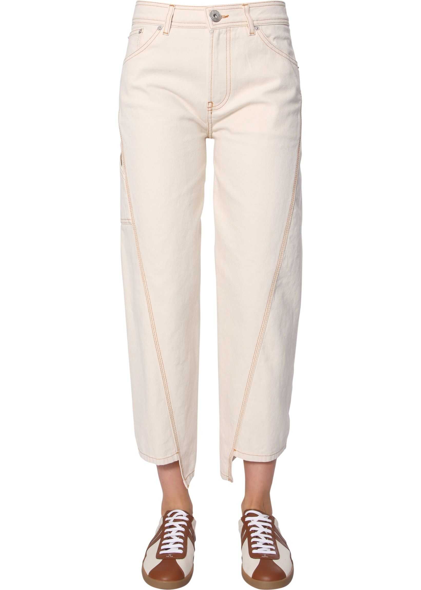Lanvin Asymmetrical Trousers IVORY