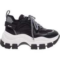 Sneakers Black Prada Block Sneakers With White Sole Femei