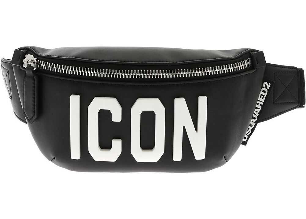 DSQUARED2 Icon Belt Bag In Black Black