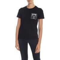 Tricouri Teddy Label T-Shirt In Black Femei