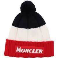 Sepci Tricolor Beanie With Moncler Logo Barbati