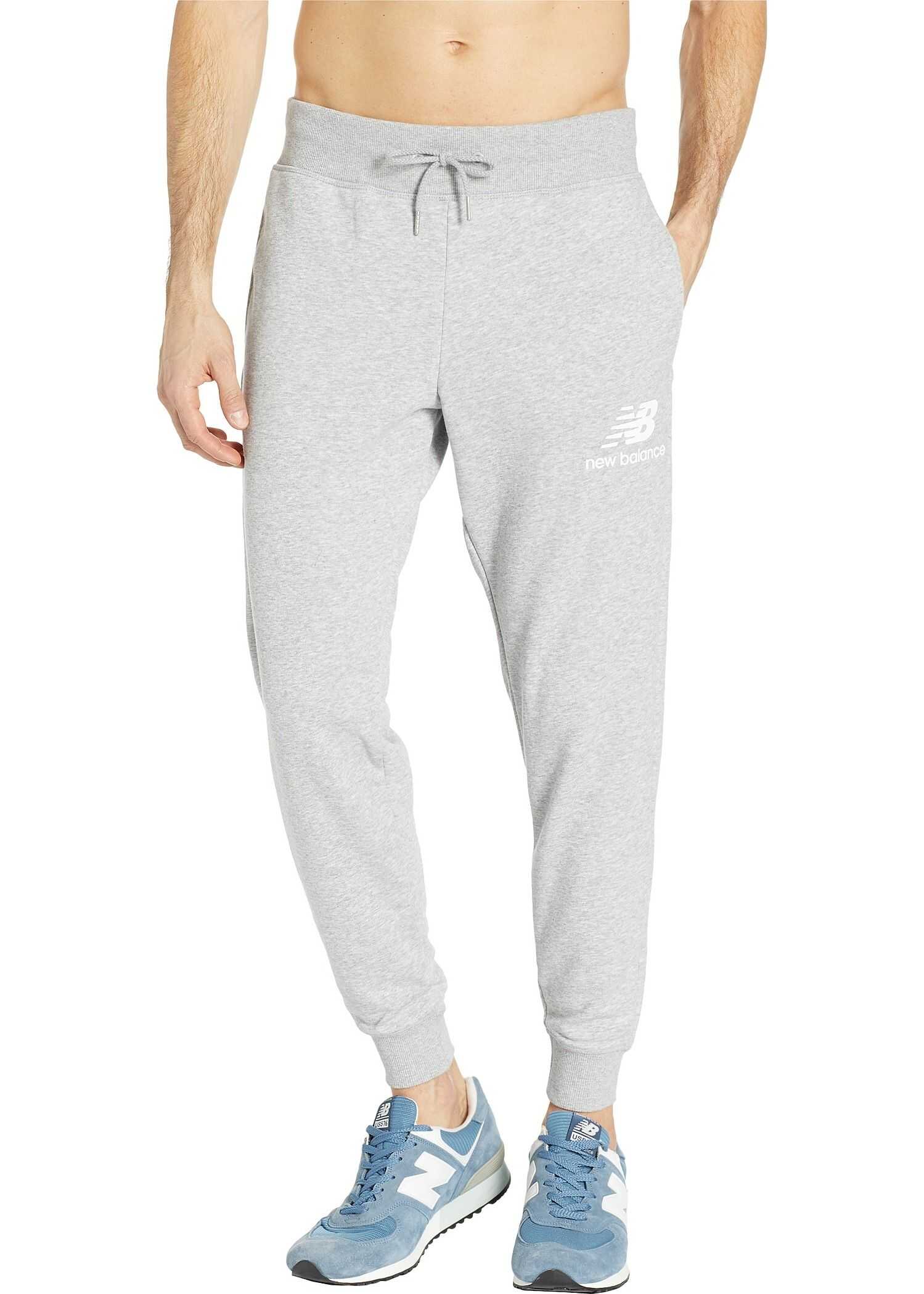 New Balance Essentials Stacked Logo Sweatpants Athletic Grey