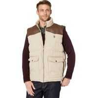 Veste casual Signature Vest w/ PU Yoke Barbati