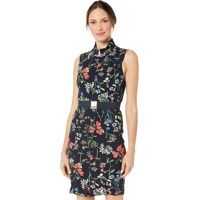 Rochii elegante Floral Scuba Crepe Front Zip Sheath Femei