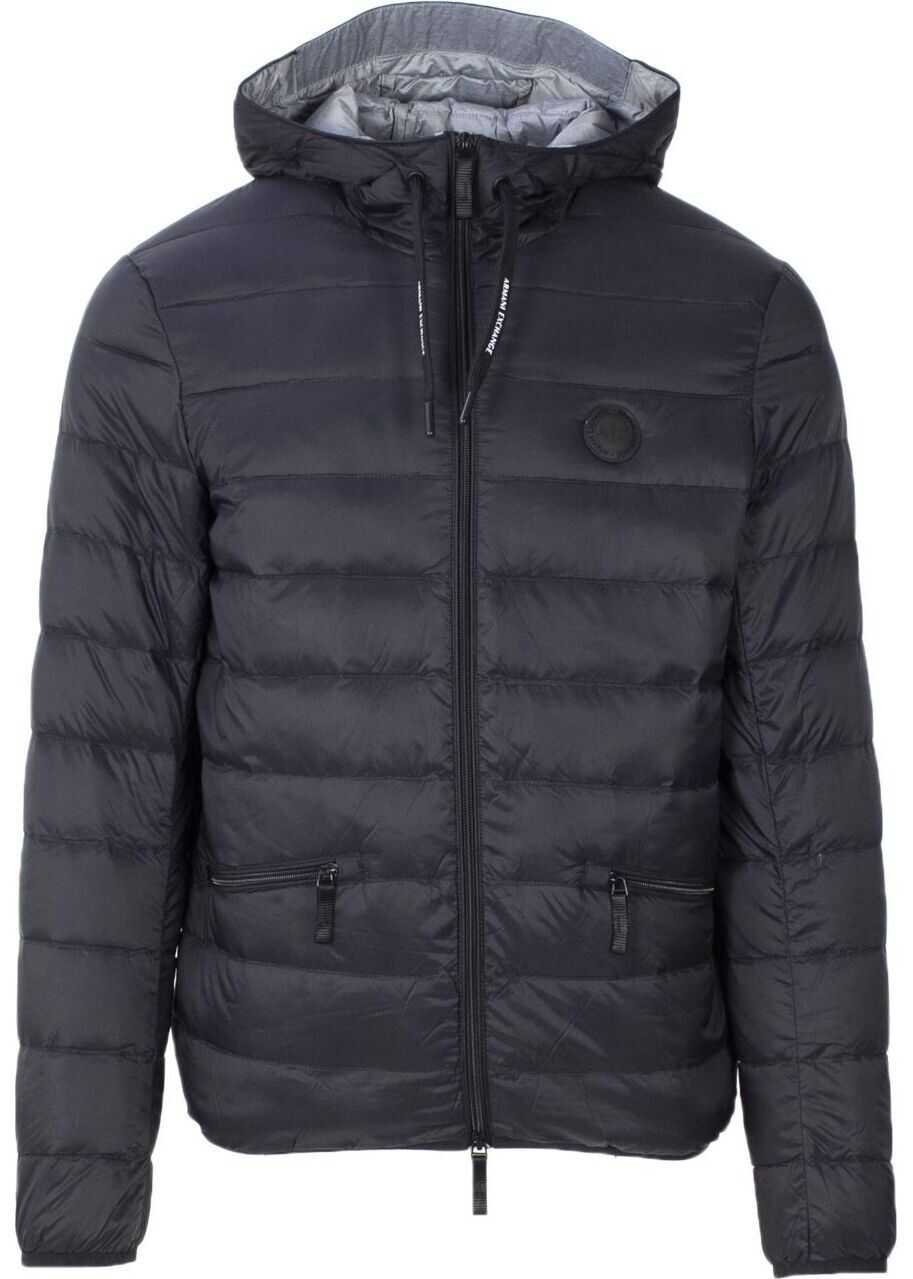Armani Exchange Polyester Down Jacket BLACK