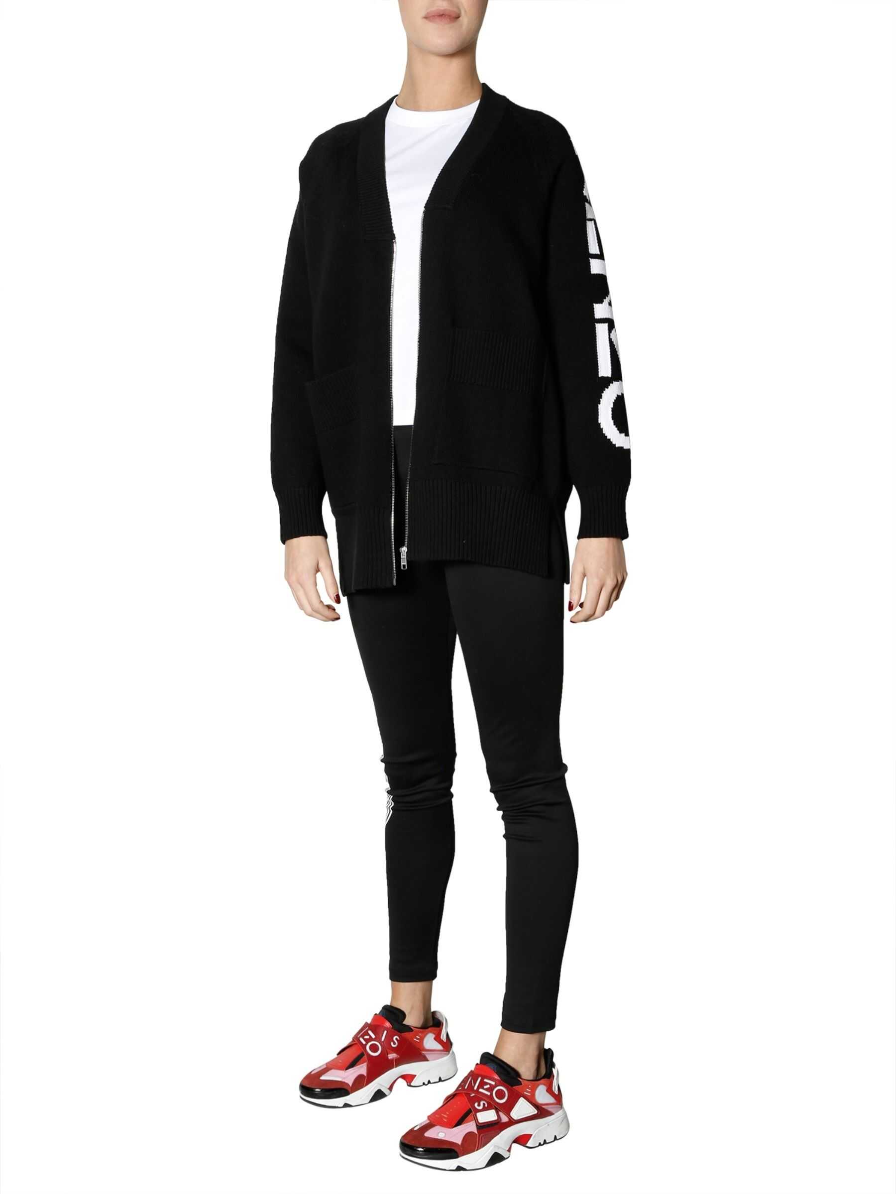 Kenzo Cardigan With Logo BLACK