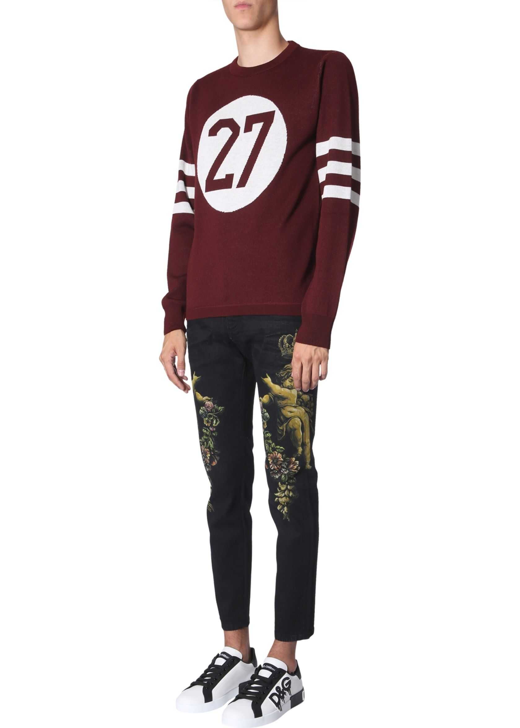 Dolce & Gabbana Crew Neck Sweater BORDEAUX