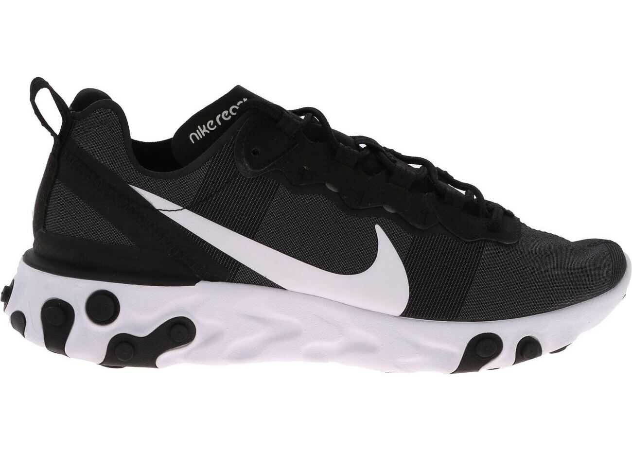 Nike Nike React Element 55 Sneakers In Black Black