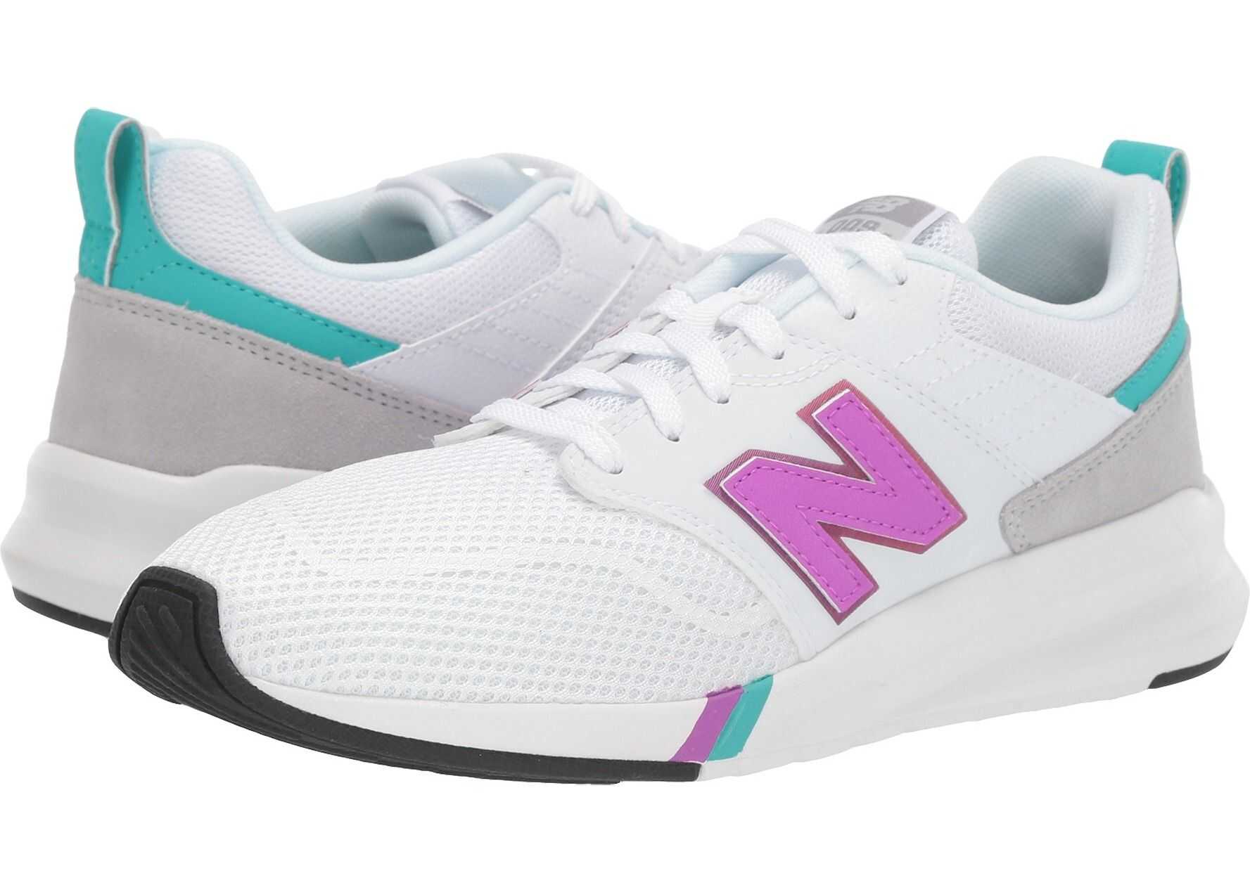 New Balance 009 Modern Classic White/Voltage Violet