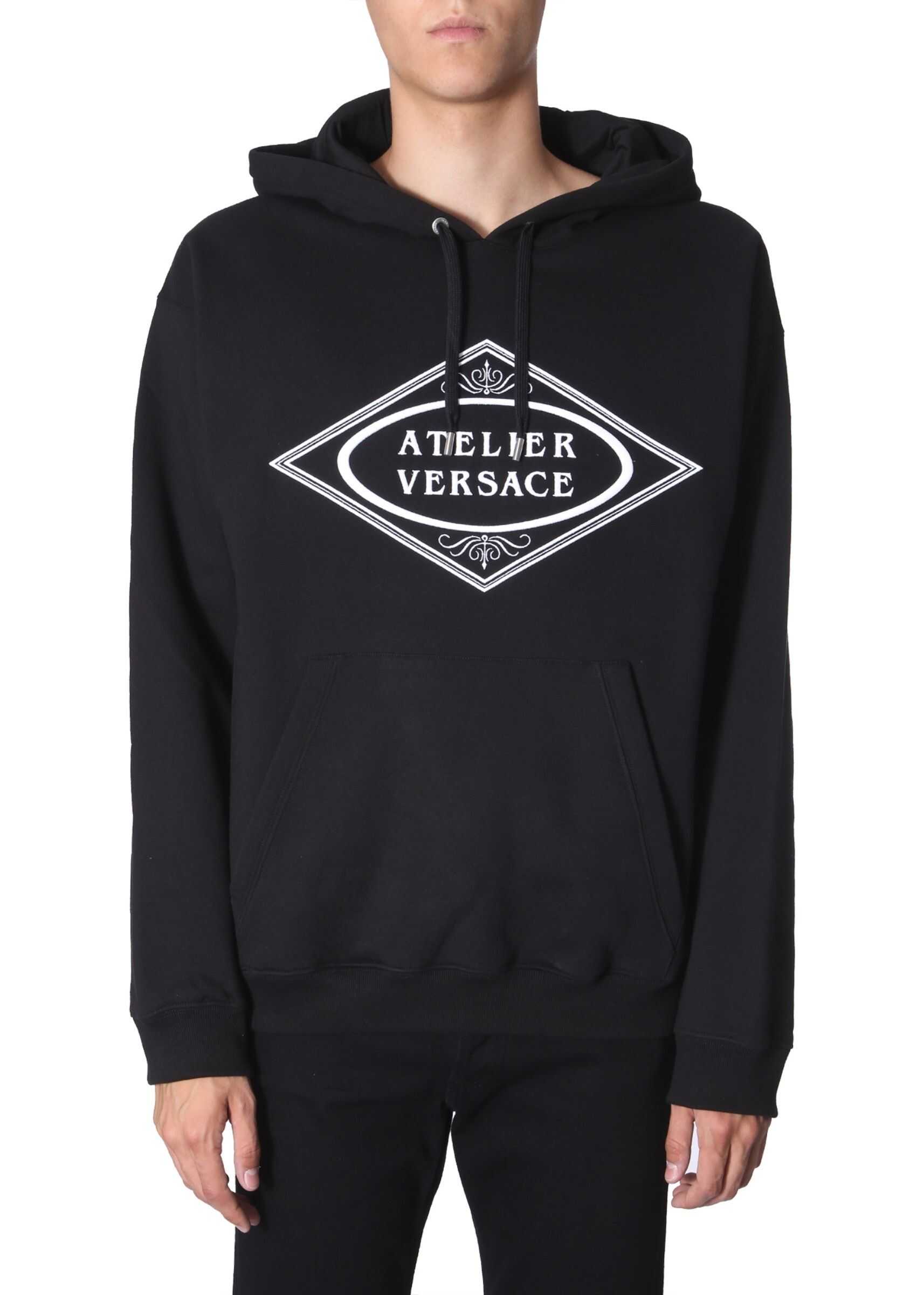 Versace Hooded Sweatshirt A84160_A229724A008 BLACK