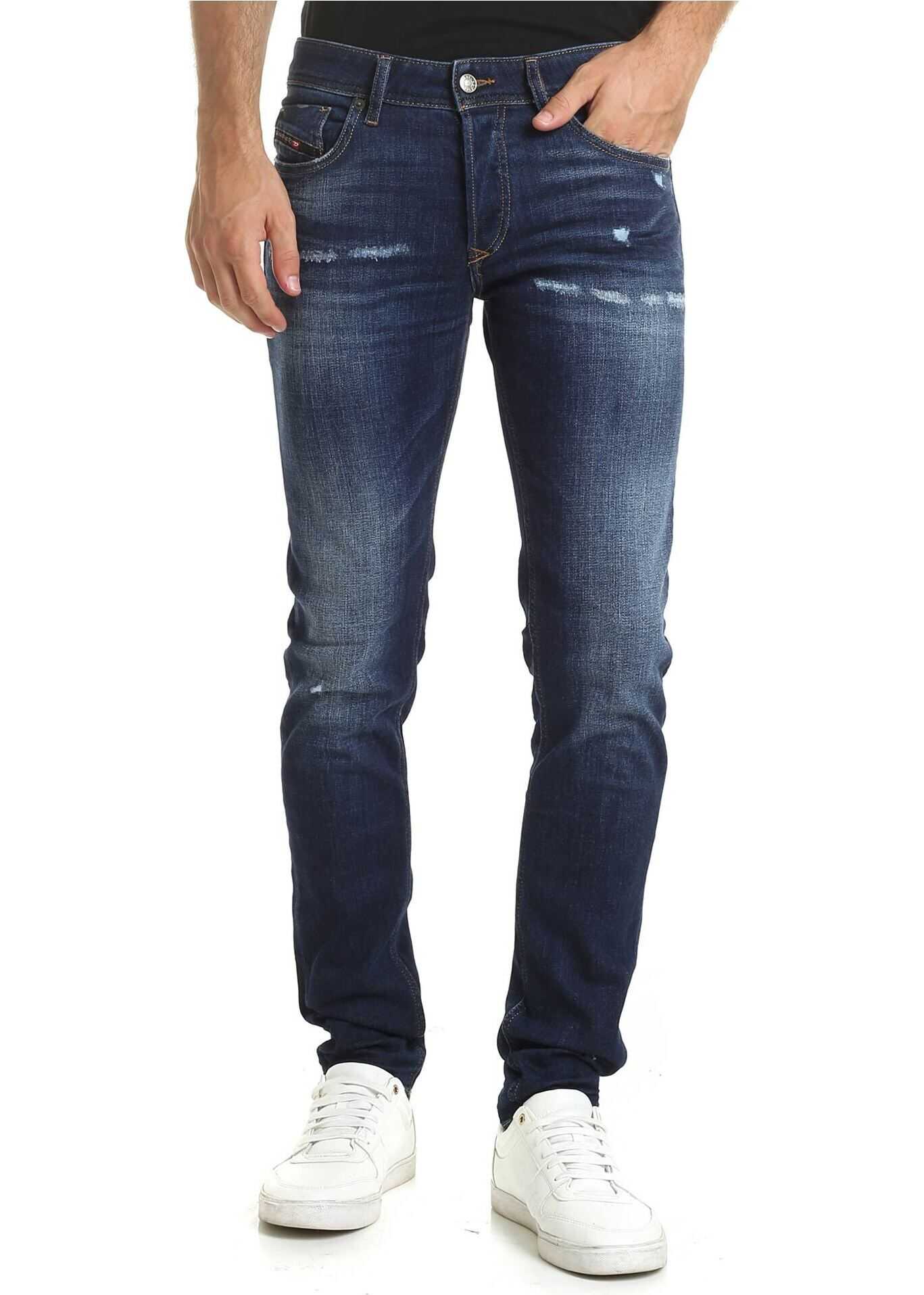 Diesel Sleenker-X Jeans In Blue Blue