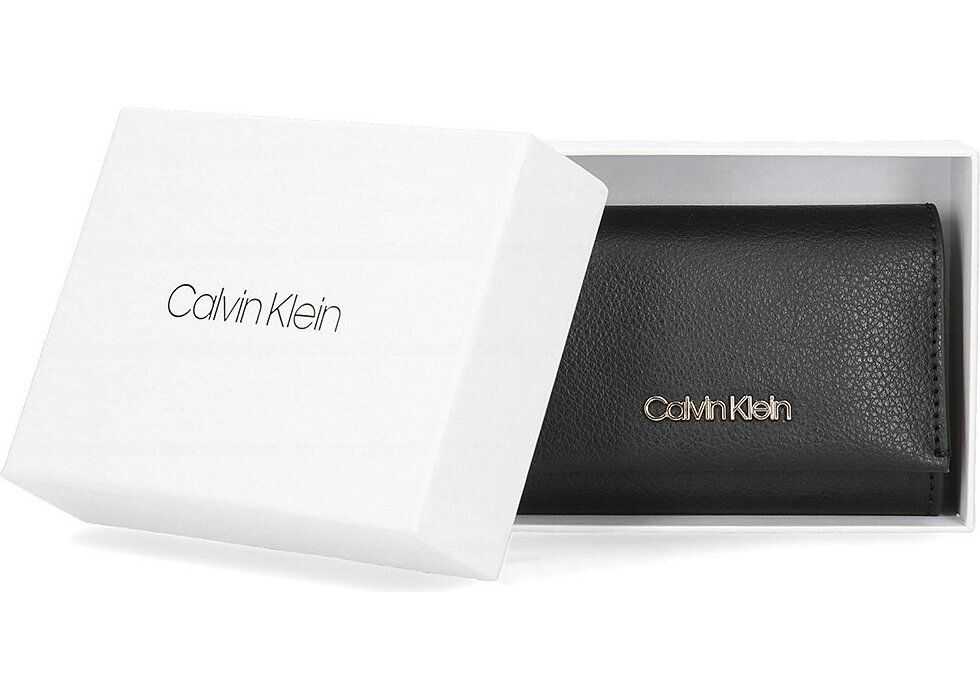 Calvin Klein Enfold Card Holder Wallet Czarny