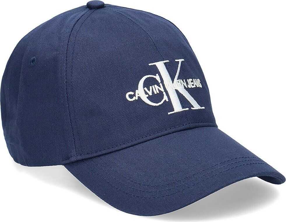 Calvin Klein Jeans Monogram Cap - Czapka Męska Granatowy