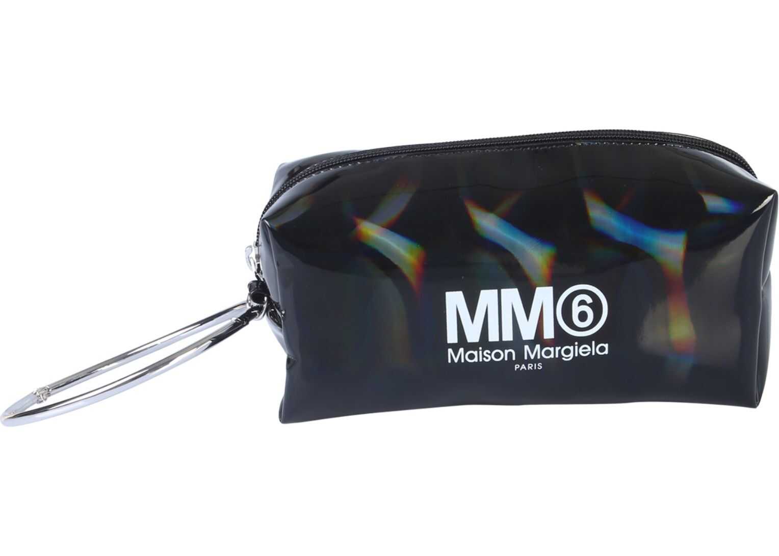 MM6 Maison Margiela Clutch With Logo BLACK