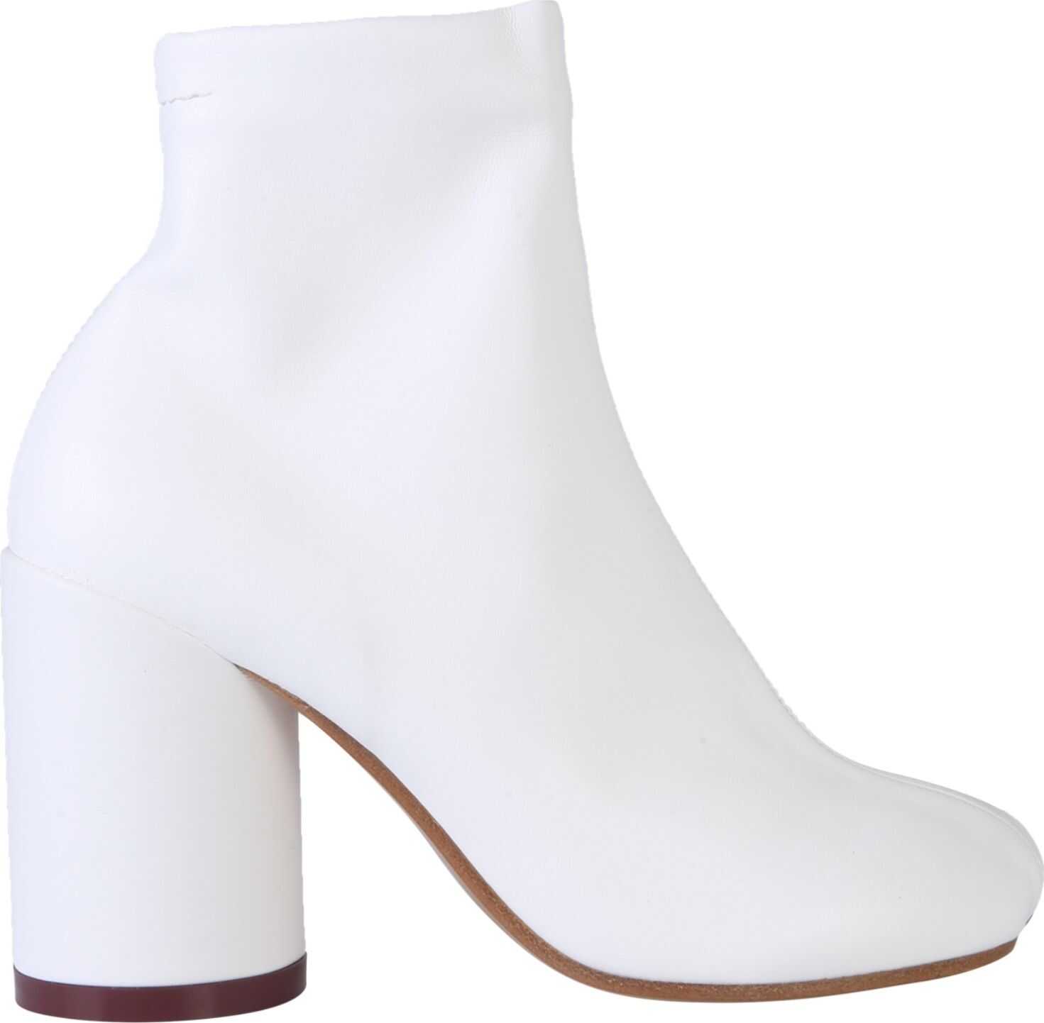 MM6 Maison Margiela Leather Boot WHITE