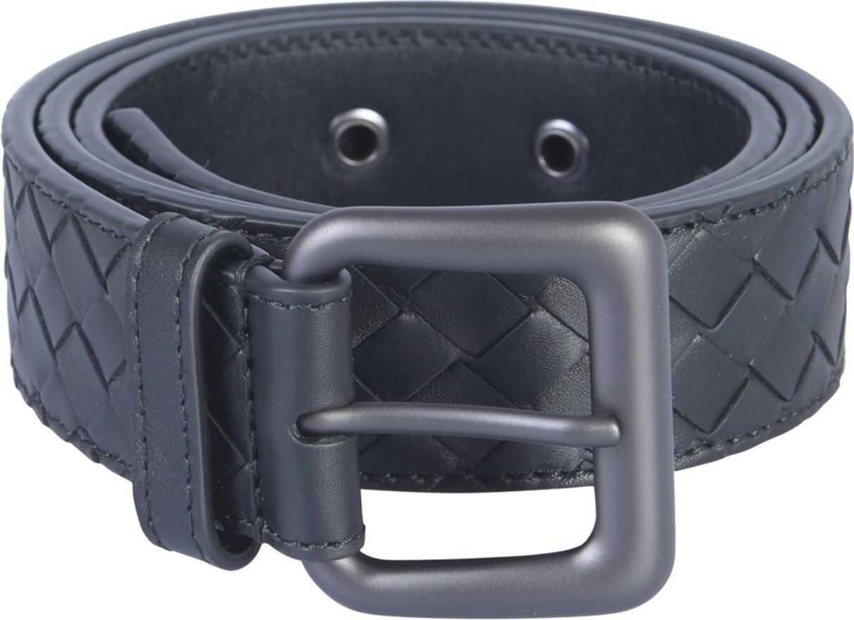 Bottega Veneta Leather Belt BLACK