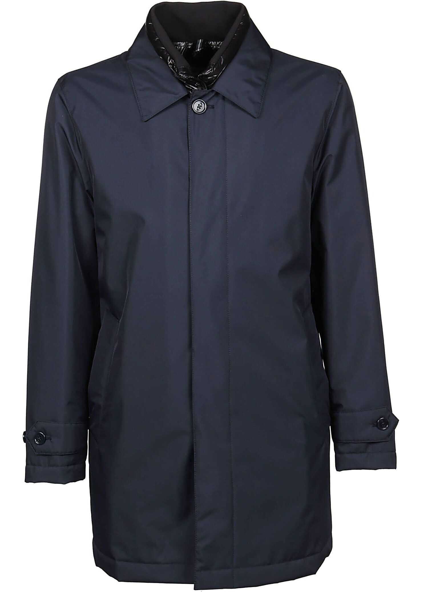 Fay Polyamide Coat BLUE