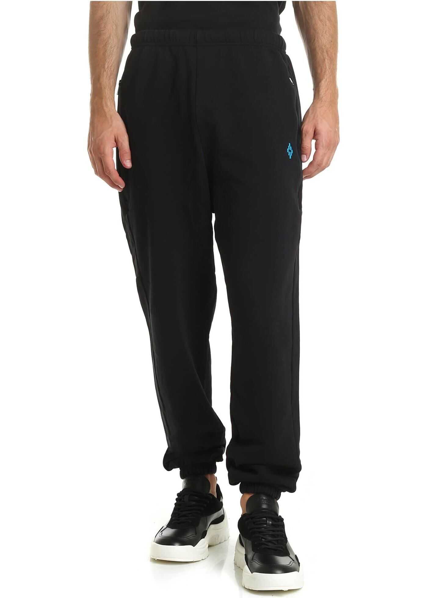 Marcelo Burlon Cross Trousers In Black Black