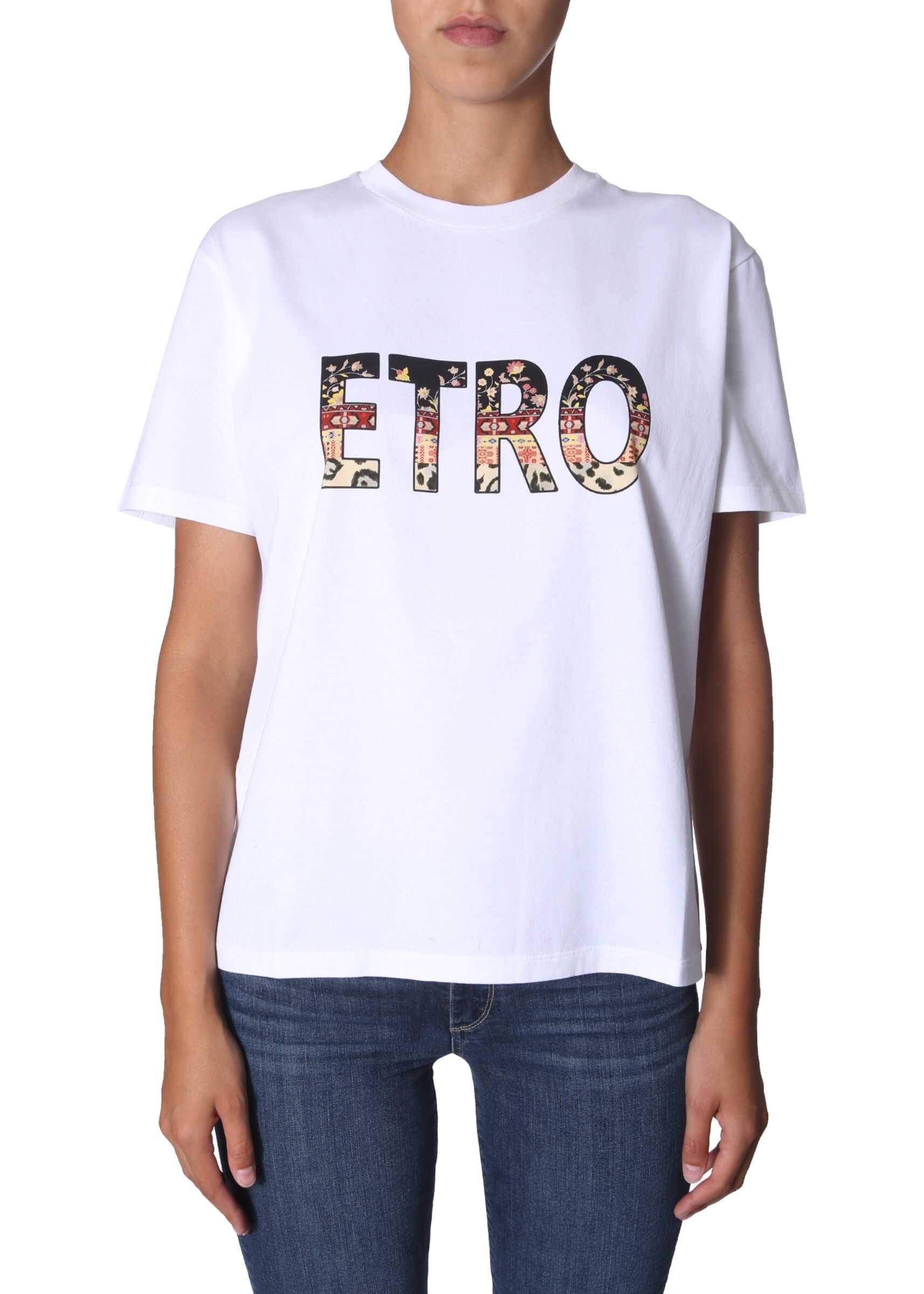 ETRO Round Neck T-Shirt WHITE