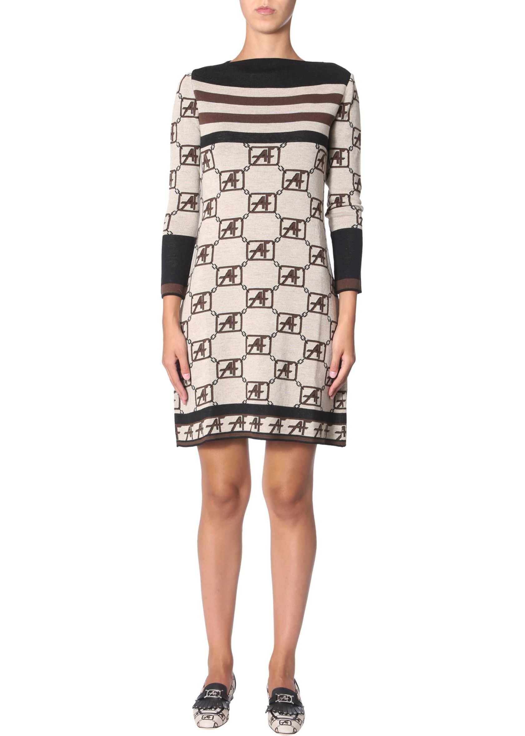 Alberta Ferretti Knit Dress BEIGE