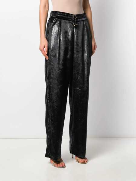 Pantaloni casual Balmain Wide Pants BLACK Femei (BM 6945766) 3