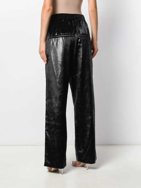 Pantaloni casual Balmain Wide Pants BLACK Femei (BM 6945766) 4