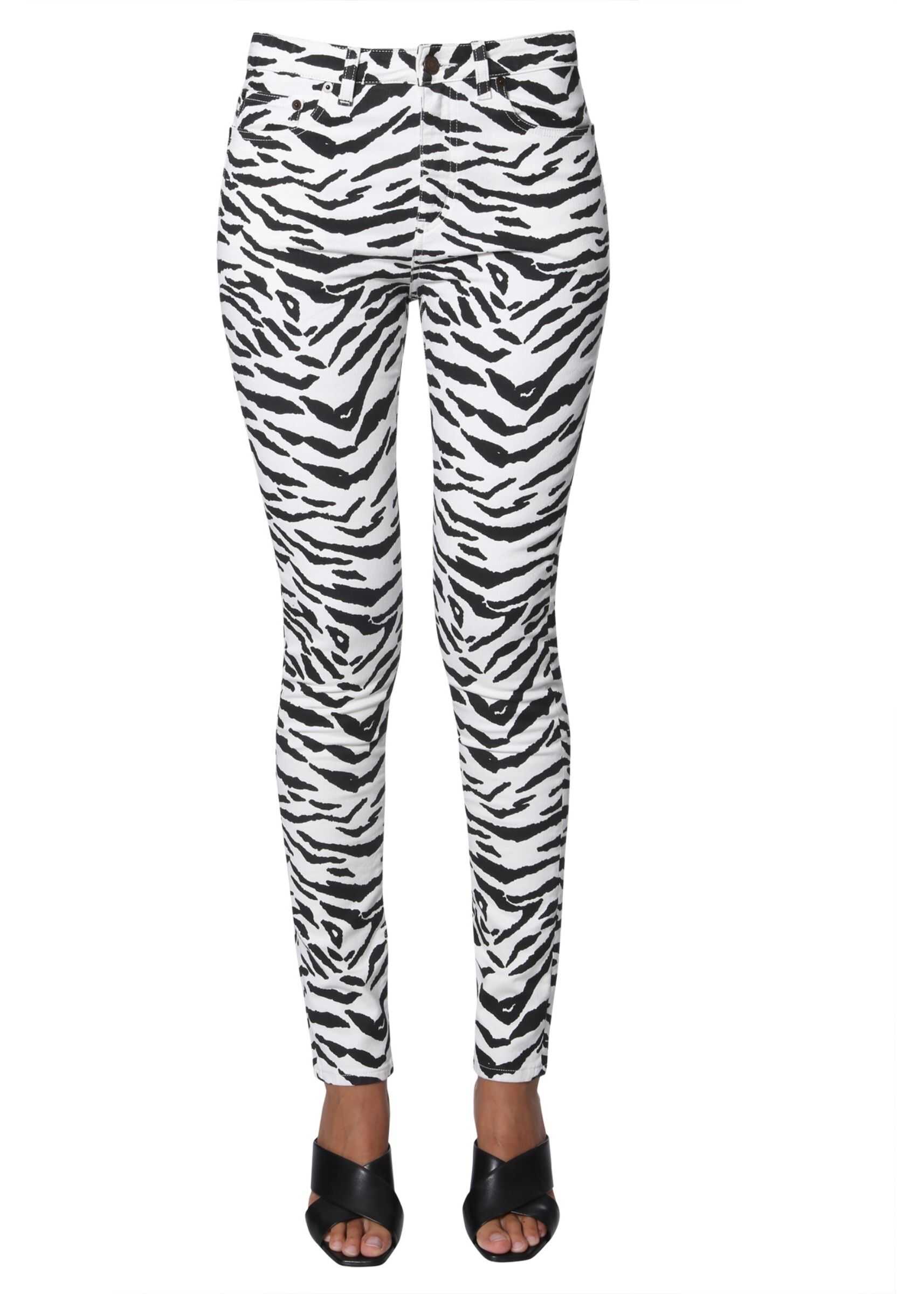 Blug Saint Laurent Skinny Fit Jeans WHITE