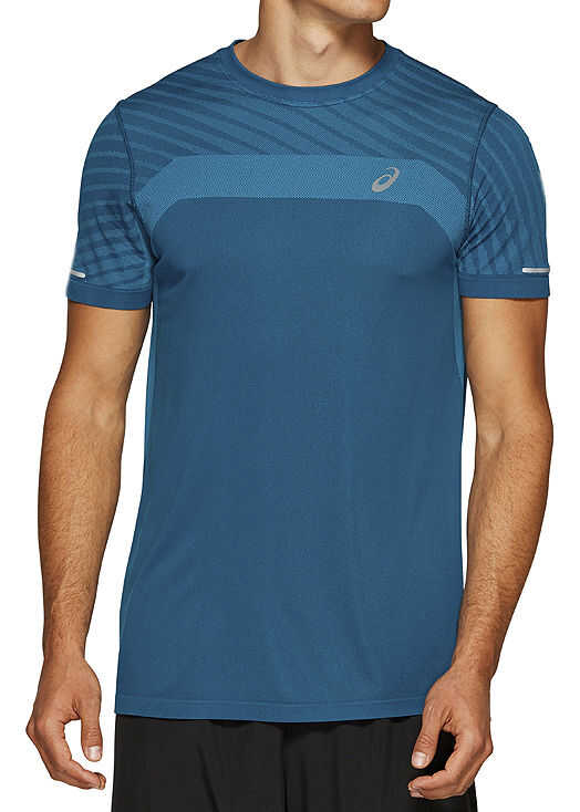 ASICS Seamless SS Texture Tee Blue