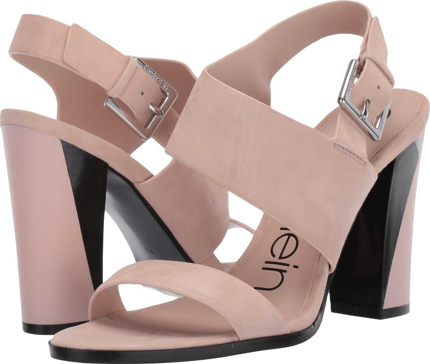 Calvin Klein Carina Nude Leather Suede