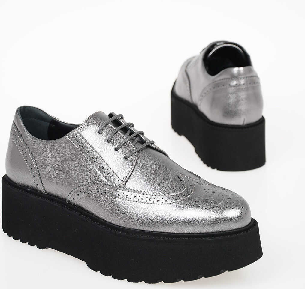 Hogan Platform URBAN Derby Shoes SILVER