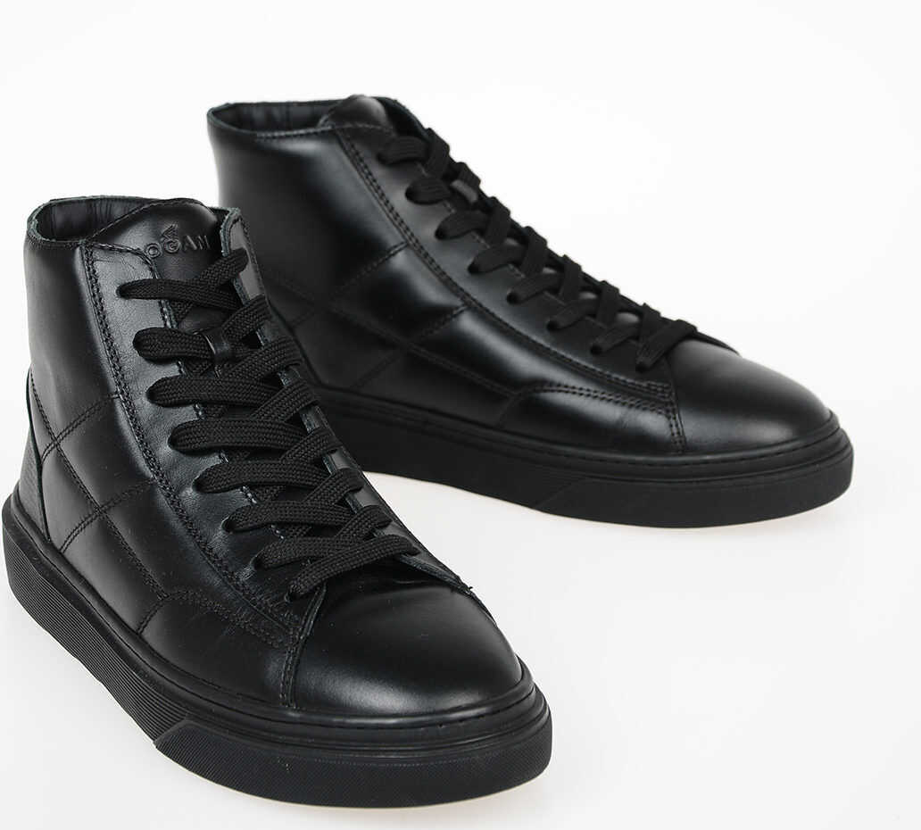 Hogan Leather H340 Sneakers BLACK