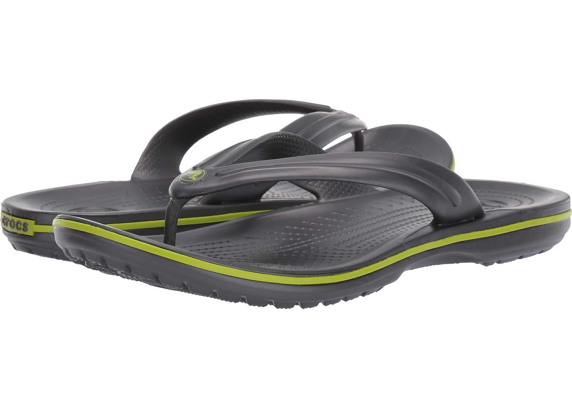 Crocs Crocband Flip Graphite/Volt Green