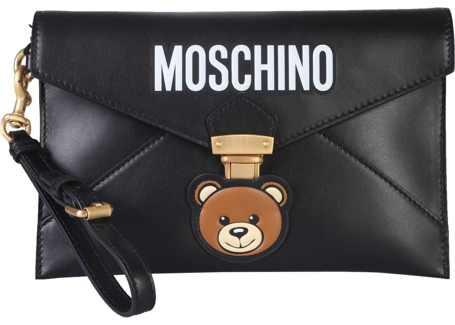 Moschino Teddy Bear Clutch BLACK
