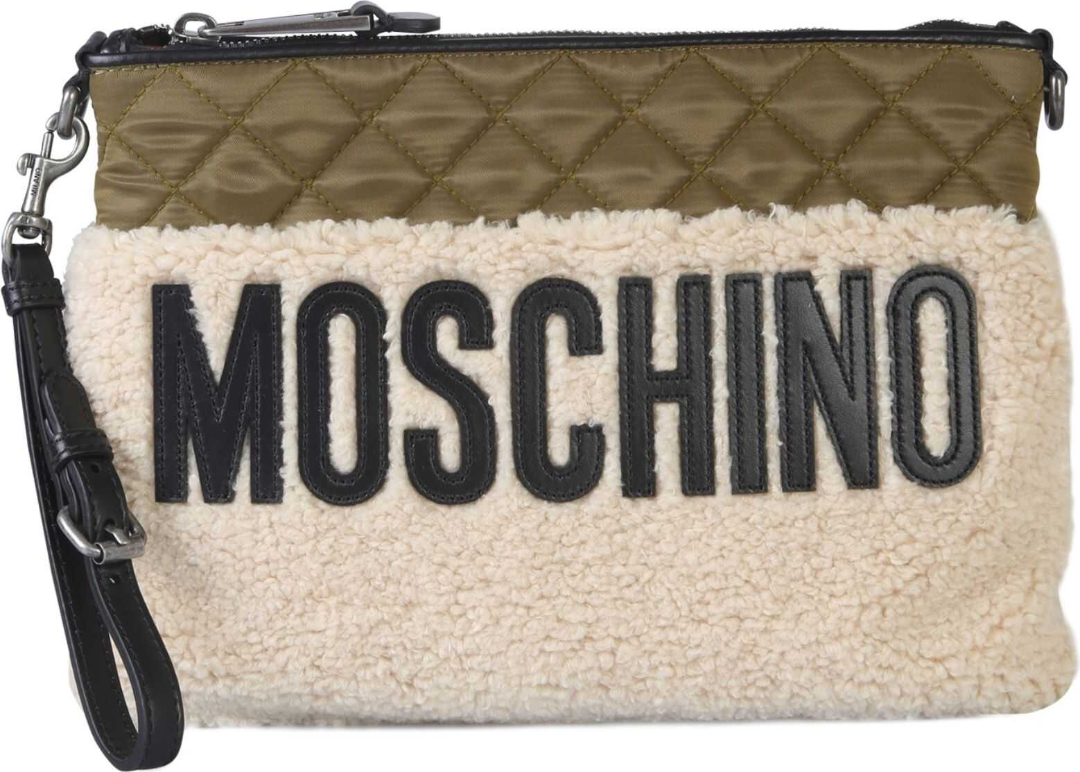 Moschino Quilted Clutch MULTICOLOUR