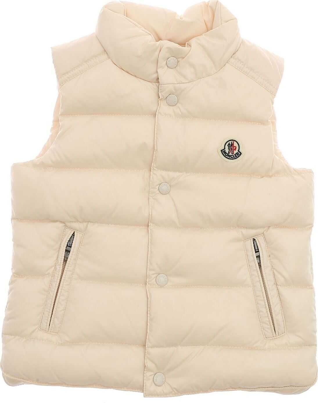 Moncler Kids Bernard Down Jacket Waistcoat In Pink Pink