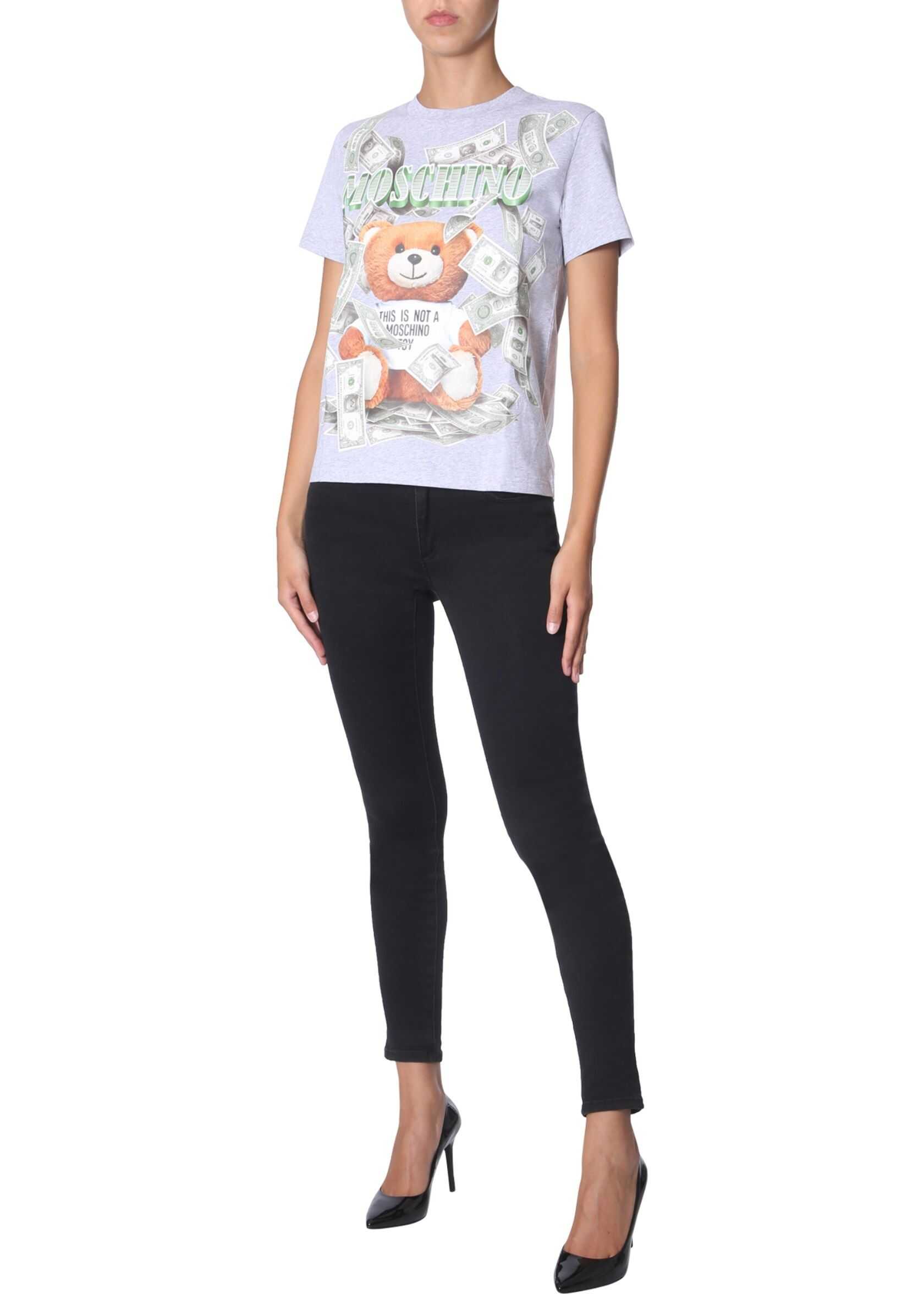 Moschino Dollar Teddy Bear T-Shirt GREY
