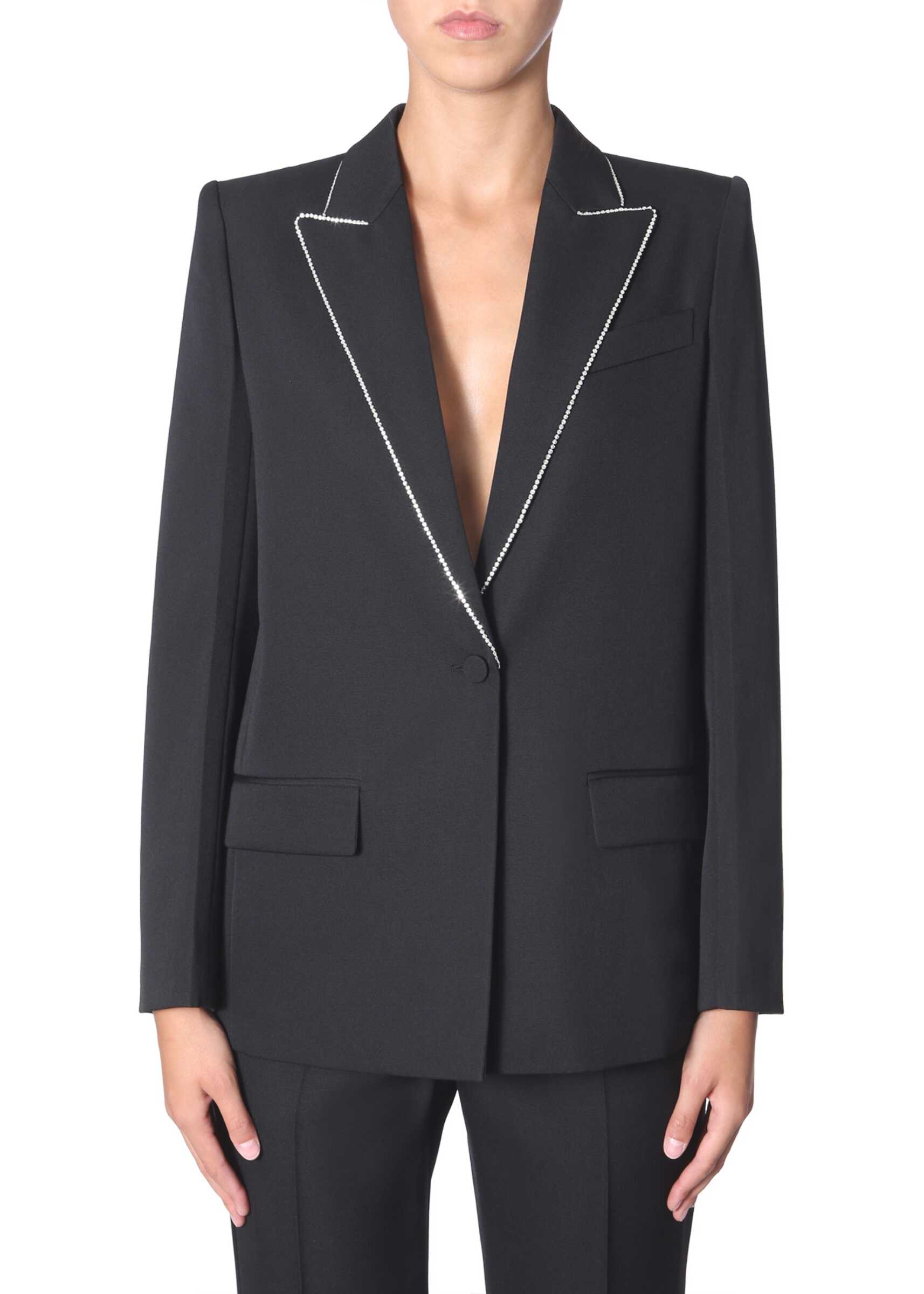 Givenchy Wool Blazer With Strass BW309T11BN_001 BLACK