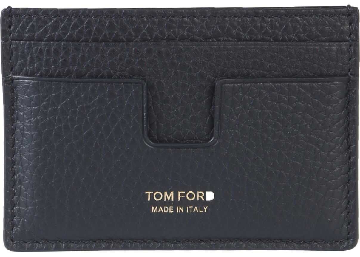 Tom Ford Leather Card Holder BLACK