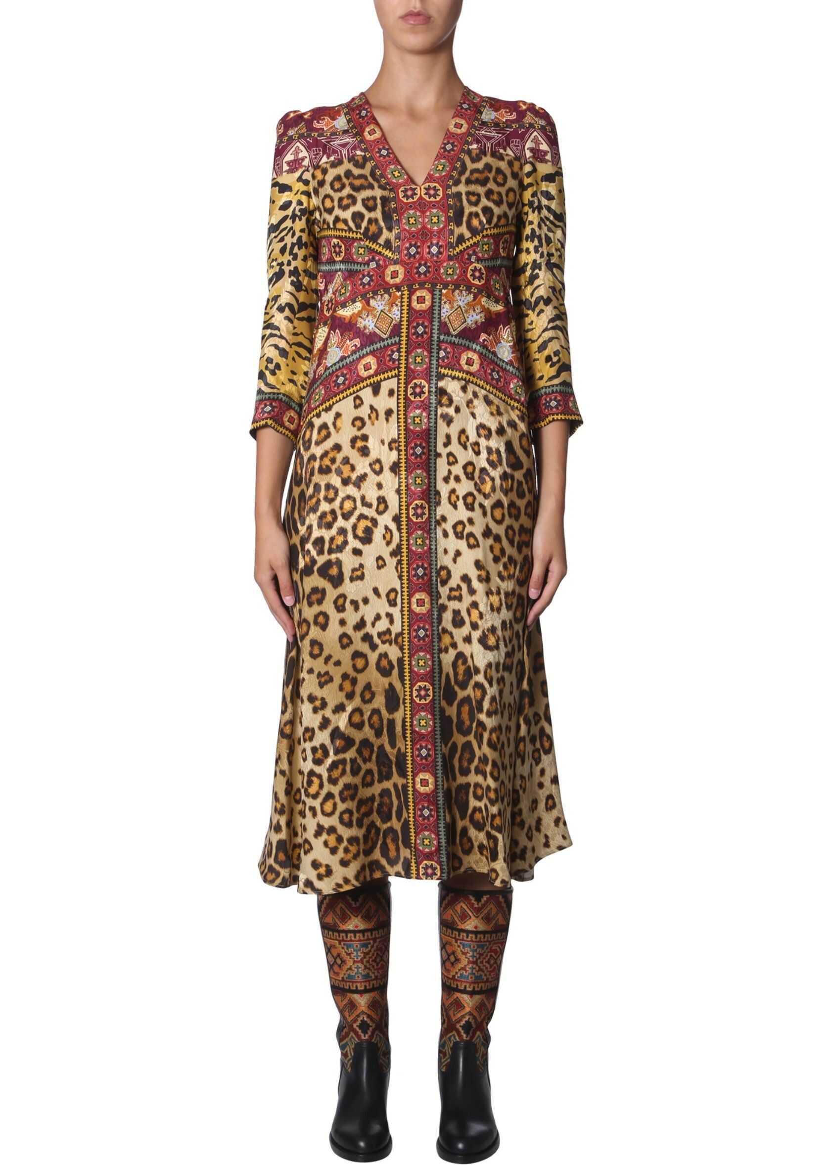 ETRO Animal Print Dress MULTICOLOUR