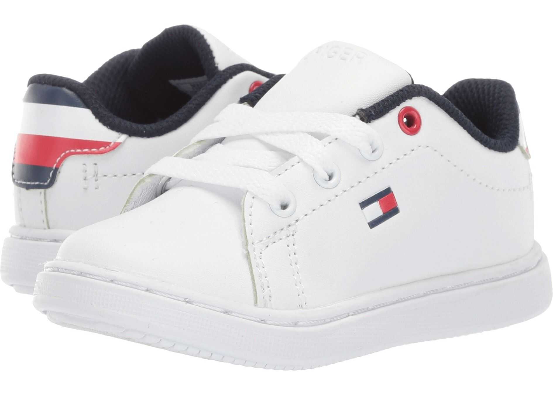 Tommy Hilfiger Kids Iconic Court (Toddler) White