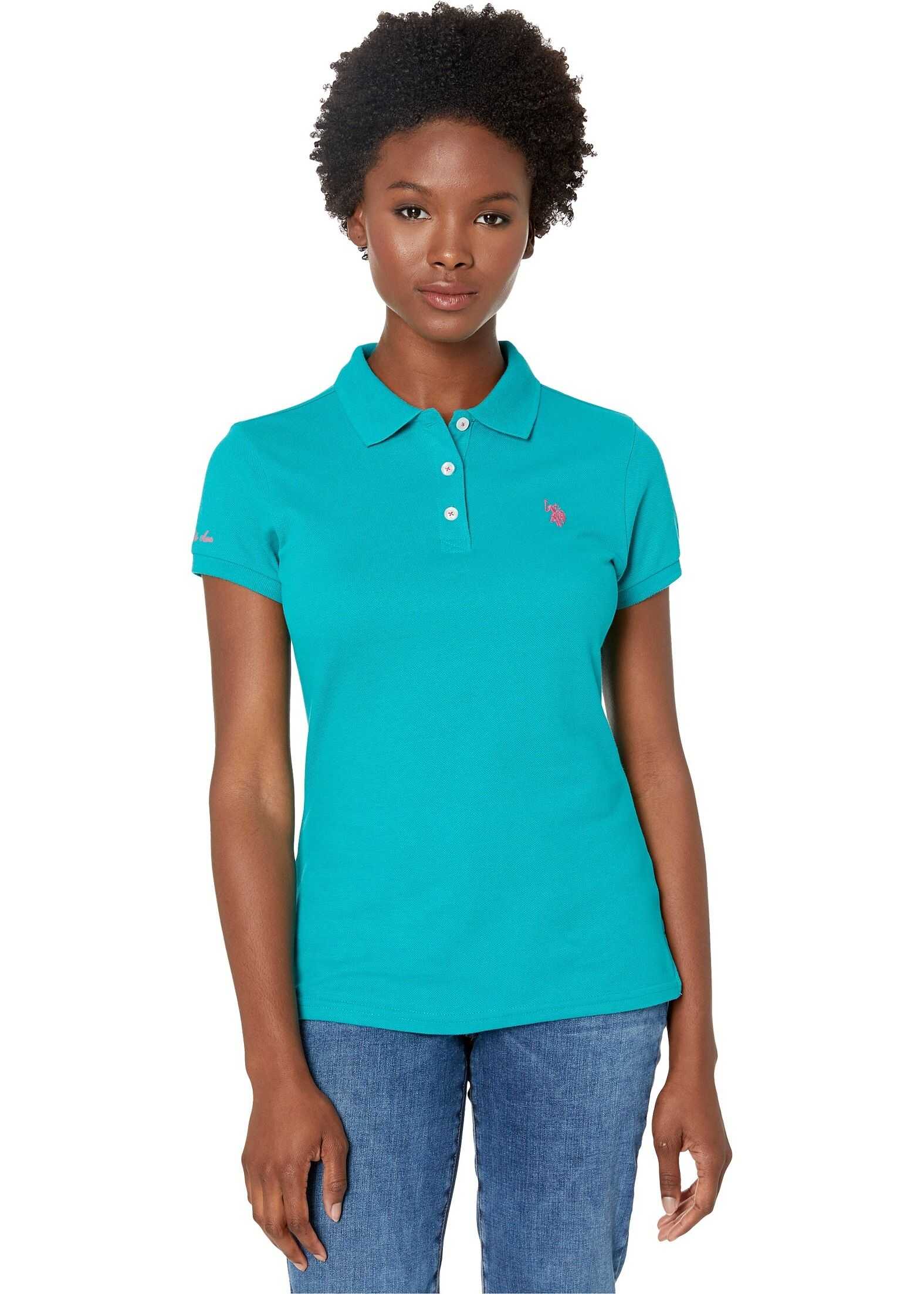 U.S. POLO ASSN. Solid Opp Polo Turquoise Rapids