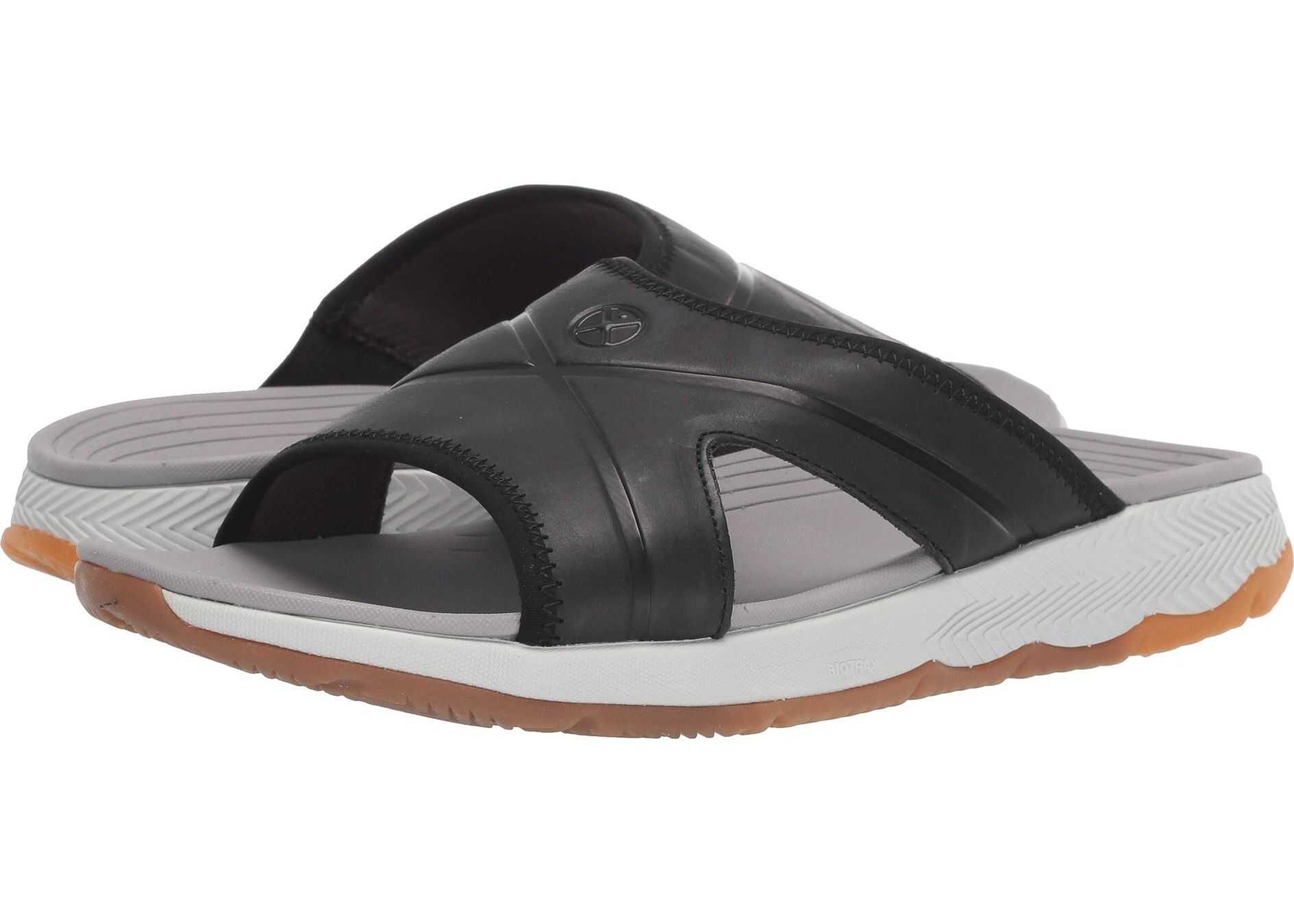 Hush Puppies Puli Slide Black Leather